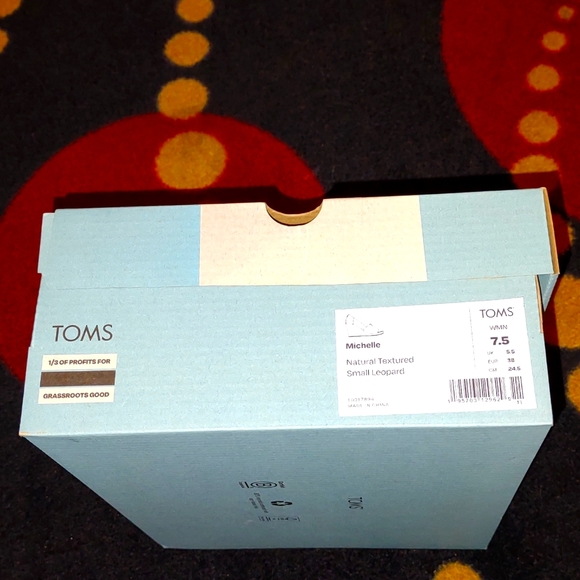 👣TOM'S Michelle Wedge Espadrille Natural Texture in Mini Leopard - Picture 6 of 12